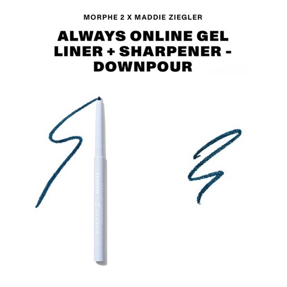 💜 Morphe 2 x Maddie Always Online Gel Eyeliner in Downpour NWT - Picture 1 of 9